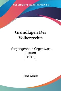 portada Grundlagen Des Volkerrechts: Vergangenheit, Gegenwart, Zukunft (1918) (en Alemán)