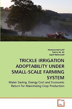 portada trickle irrigation adoptability under small-scale farming system