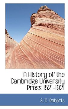 portada a history of the cambridge university press 1521-1921