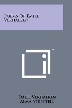 portada Poems of Emile Verhaeren