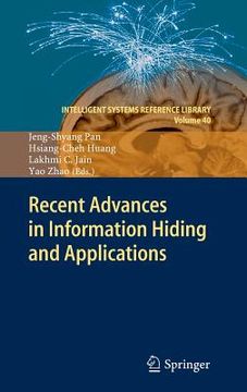 portada recent advances in information hiding and applications (en Inglés)