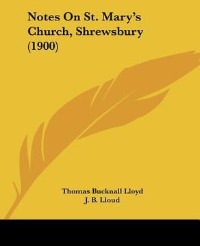 portada notes on st. mary's church, shrewsbury (1900) (en Inglés)