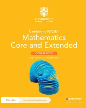 portada Cambridge Igcse™ Mathematics Core and Extended Coursebook With Cambridge Online Mathematics (2 Years' Access) (Cambridge International Igcse) (en Inglés)