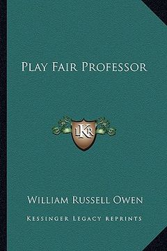 portada play fair professor (en Inglés)