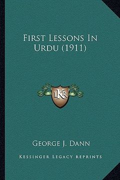 portada first lessons in urdu (1911) (en Inglés)