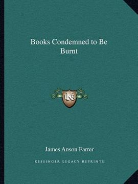 portada books condemned to be burnt (en Inglés)