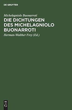portada Die Dichtungen des Michelagniolo Buonarroti (in German)