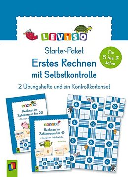 portada Starter-Paket - Erstes Rechnen mit Selbstkontrolle: 2 Übungshefte und ein Kontrollkartenset (Leviso) (in German)