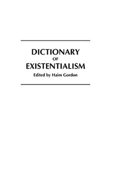 portada Dictionary of Existentialism (in English)