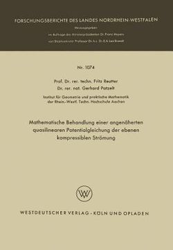 portada Mathematische Behandlung Einer Angenäherten Quasilinearen Potentialgleichung Der Ebenen Kompressiblen Strömung (en Alemán)