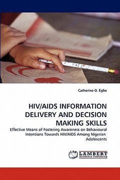 portada hiv/aids information delivery and decision making skills (en Inglés)