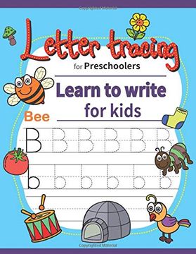 portada Letter Tracing for Preschoolers: Learn to Write for Kids, Letter Tracing Book, Kindergarten Workbook, Alphabet Flash Cards. Practice Handwriting. 3, 4, 5, pre k, Toddler. Reading and Writing 