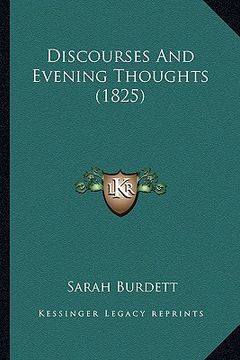 portada discourses and evening thoughts (1825) (en Inglés)