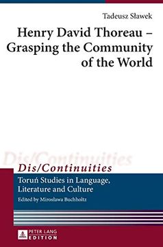 portada Henry David Thoreau - Grasping the Community of the World; Translated by Jean Ward (en Inglés)