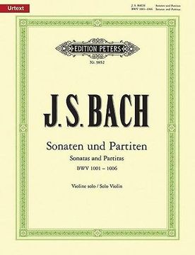 portada Sonatas and Partitas for Violin Solo Bwv 1001-1006: Edition by Max Rostal, Urtext (en Inglés)