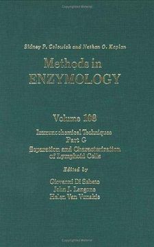 portada Immunochemical Techniques, Part g: Separation and Characterization of Lymphoid Cells, Vol. 108 (Methods in Enzymology) (Volume 108) (en Inglés)