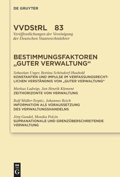 portada Bestimmungsfaktoren Guter Verwaltung (en Alemán)