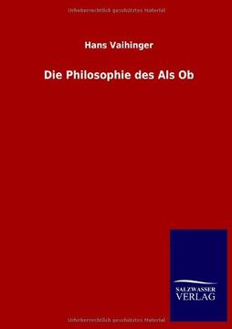portada Die Philosophie des Als Ob (German Edition)