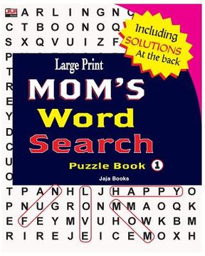 portada Large Print MOM'S Word Search Puzzle Book, Vol. 1 (in English)