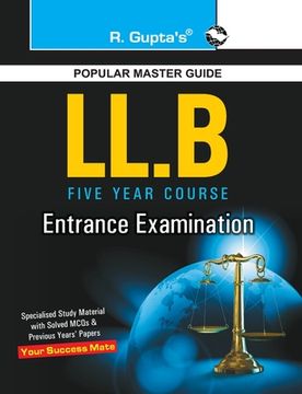 portada LLB Entrance Exam Guide: After 12th (5 Years Course) (in English)