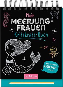 portada Mein Meerjungfrauen-Kritzkratz-Buch: Kreativer Kratzelspaß mit Malideen und Holzstift für Kinder ab 5 Jahren (en Alemán)