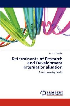 portada determinants of research and development internationalisation (en Inglés)