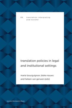 portada Translation Policies in Legal and Institutional Settings (in English)