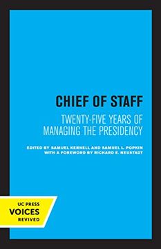 portada Chief of Staff: Twenty-Five Years of Managing the Presidency (en Inglés)