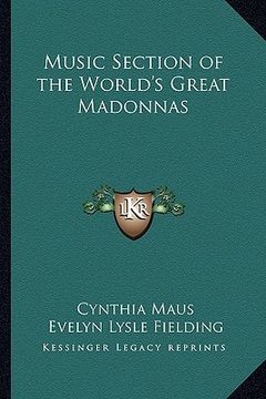 portada music section of the world's great madonnas (in English)