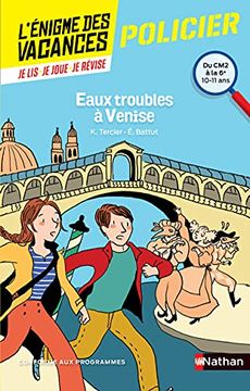 portada Eaux Troubles à Venise: Du cm2 à la 6e (L'énigme des Vacances)