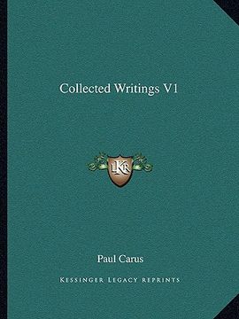 portada collected writings v1 (en Inglés)