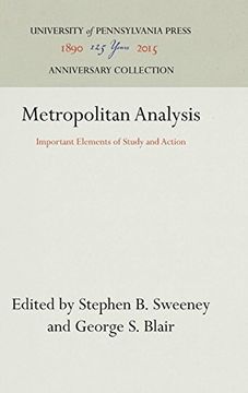 portada Metropolitan Analysis: Important Elements of Study and Action (in English)