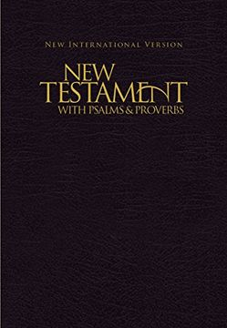 portada NIV, New Testament with Psalms and Proverbs, Pocket-Sized, Paperback, Black (en Inglés)