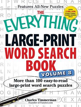 portada The Everything Large-Print Word Search Book Volume 8: More Than 100 Easy-to-Read Large-Print Word Search Puzzles (en Inglés)