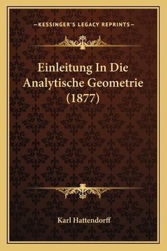 portada Einleitung In Die Analytische Geometrie (1877) (en Alemán)