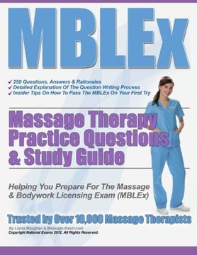 portada mblex massage therapy practice questions & study guide (en Inglés)