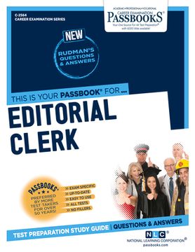 portada Editorial Clerk (C-2564): Passbooks Study Guide Volume 2564 (en Inglés)