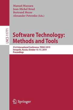 portada Software Technology: Methods and Tools: 51st International Conference, Tools 2019, Innopolis, Russia, October 15-17, 2019, Proceedings
