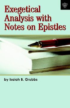 portada exegetical analysis with notes on epistles (en Inglés)