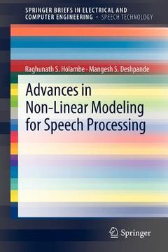 portada advances in non-linear modeling for speech processing