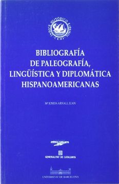 portada Bibliografia de paleografía, lingüística y diplomática hispanoamericanas