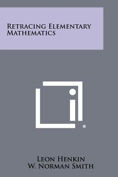 portada retracing elementary mathematics (en Inglés)
