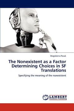 portada the nonexistent as a factor determining choices in sf translations (in English)