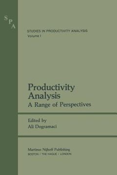 portada Productivity Analysis: A Range of Perspectives (en Inglés)