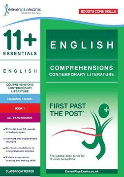 portada 11+ English Comprehensions: Contemporary Literature Book 1 (Standard Format) (First Past the Post) (in English)
