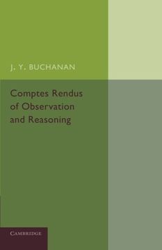 portada Comptes Rendus of Observation and Reasoning (en Inglés)