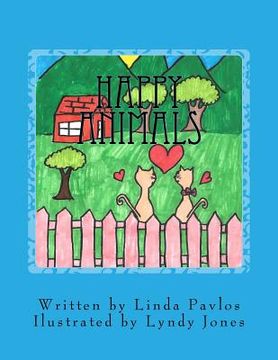 portada Happy Animals: Illustrated by Lyndy Jones (en Inglés)