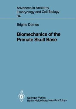 portada biomechanics of the primate skull base (en Inglés)