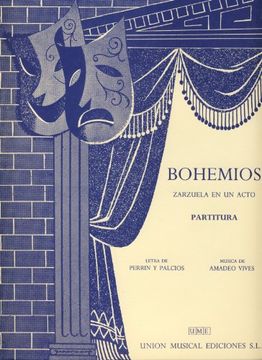 portada VIVES A. - Bohemios (Zarzuela) para Canto y Piano