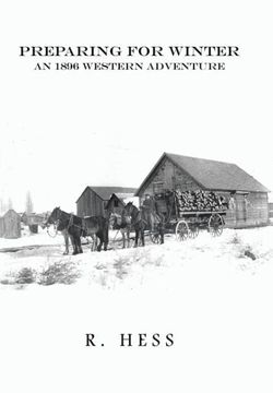 portada Preparing for Winter: An 1896 Western Adventure (en Inglés)